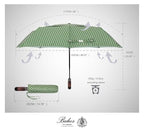 Folding Umbrella Real Wood Handle Kimono Olive Night (Kimono Olive Night)