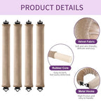 Heatless Curls Overnight Hair Curlers (Khaki(Pack of 4))