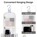 Large Hanging Toiletry Bag for Women (Z-Little Blue Flower)