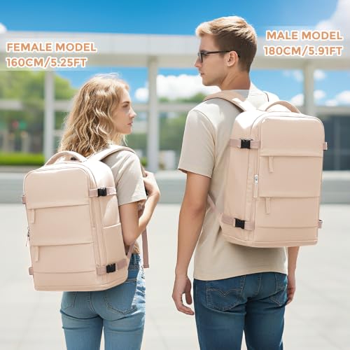 Vacuum Backpack Travel with Pump (A1-beige / 25 liters)