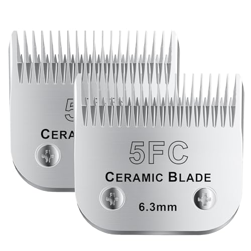 5FC# Detachable Pet Dog Grooming Clipper Ceramic Blade (Silvery-8)