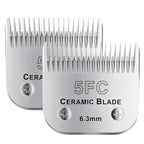 5FC# Detachable Pet Dog Grooming Clipper Ceramic Blade (Silvery-8)