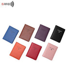 Travel Wallet & Family Leather Passport Holder Cover RFID Blocking Travel Wallet (Coffee)