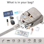 Sling Bag for Women Crossbody Bags Fanny Packs Sling Purse Backpack Shoulder Bag Vegan Leather Chic Gifts Travel Handbag Light Grey (Light Grey)