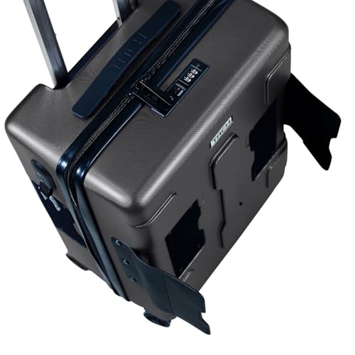 Patented Connecting Hard Shell 3 Piece Luggage Set (Black / 3-Piece Set)