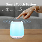 White Noise Sound Machine for Sleep Portable Sound Machine with 30 Soothing Sounds 12 Night Light Colors 4 Timer Sleep Machine for Baby Adults (Milky White)