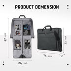 Garment Bags for Hanging Clothes (Dark Grey)