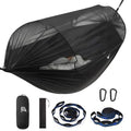 Camping Hammock Portable Tent (Black / 118” x 71”)