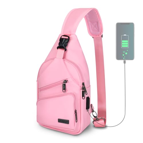 Crossbody Bag for Women (Light Coral / Large)