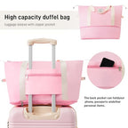 Luggage sets of 2 Piece (Luggage Set With Bags / Light Pink(20+24+bag))