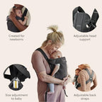 Baby Carrier Mini (3D jersey / Charcoal gray)