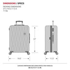 7272 Energie Expandable Hardside Luggage with Spinner Wheels and TSA Lock (Checked-Large 27-Inch / White)
