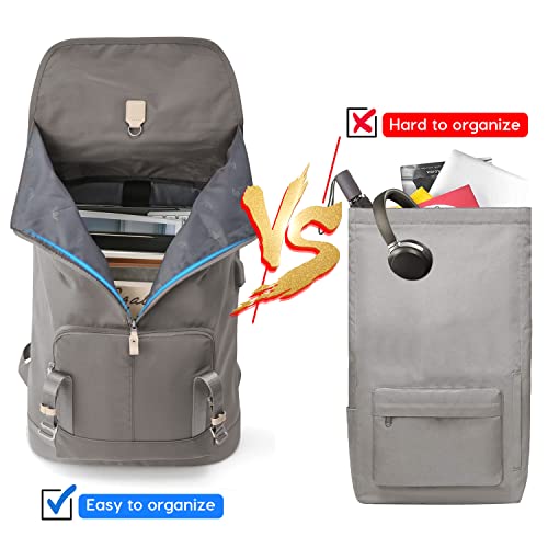 17" Laptop Backpack for Women & Men (17 inch / Grey)