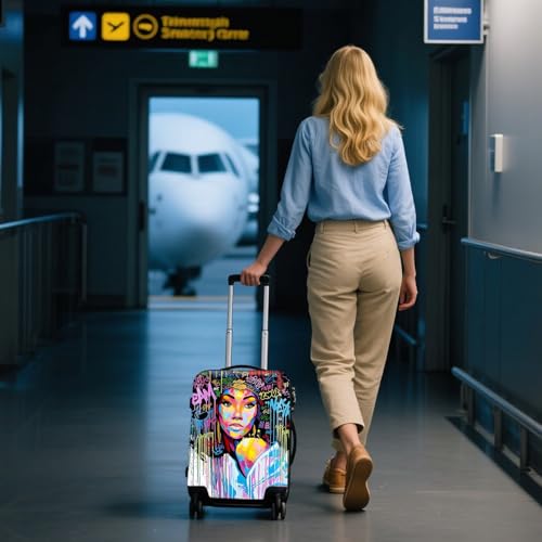 Travel Luggage Cover Suitcase Cover Protector Skins 18 (Graffiti A8 / XL (for 29--32 inch luggage))