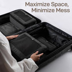 TripCozy Compression Packing Cubes (Dark Grey / Set of 6)