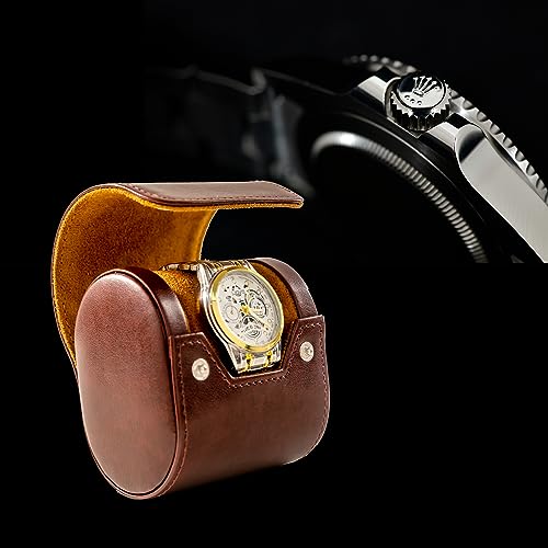 Single Watch Travel Case (Burgundy / 1 Watch Case)