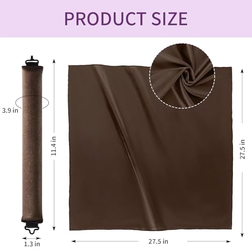 Heatless Curls Overnight Hair Curlers (Brown(Pack of 4))