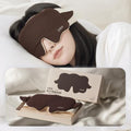 Coffee Sheep Sleep Mask Soft Comfortable Blackout Sleeping Eye Mask (Coffee)