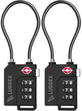 2 Pack TSA Locks for Luggage (Black / 2)