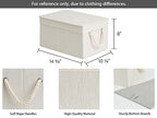 Storage Bins with Lids (Slub White / Large)
