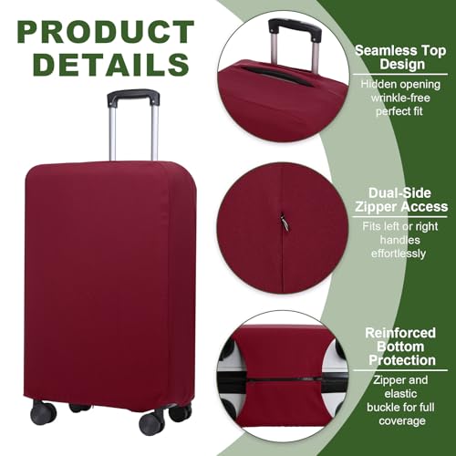 Luggage Cover (Wine Red / 22-23 inch)