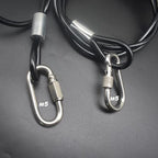 8FT 6mm Stainless Steel Security Cable Lock (Clear / 6mm-8ft(1pcs))