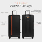 ZDX Extra Large 32 Inch Trunk Hardside Spinner (32" Hardside Checked / Black)