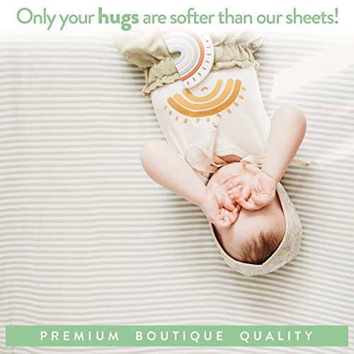 Travel Crib Sheets for Baby Bjorn (2-pack Bows/Chevron)