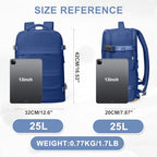 Travel Backpack for Women Men (25l / Royal Blue)