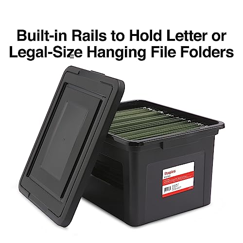 Hanging File Folder Box (Black)