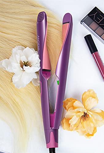 Pro Twist Flat Iron Curling Iron in One (Purple)