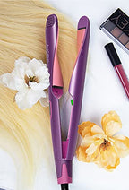 Pro Twist Flat Iron Curling Iron in One (Purple)