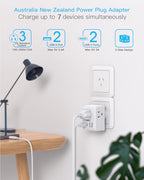 2 Pack Australia New Zealand Travel Plug Adapter