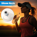 250ml Soft Flask TPU Foldable Running Hydration Flask (Clear Pack of 2-250ml)