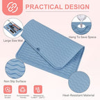 Oversize Silicone Heat Resistant Mat for Hair Tools (Blue)