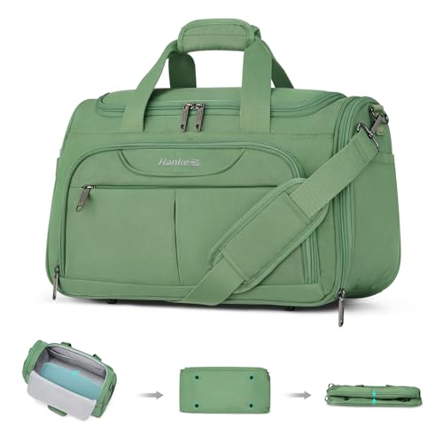Small Underseat Carry On Luggage Bags for Travel with 10 Pockets (Forest Green / Underseat Carry-On)
