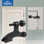 4 Pack Hinge Pin Black Door Stopper (4 Pack / Black)