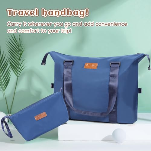 Luggage Set 3 Piece Luggage Set ABS hardshell Spinner Wheels Luggage Carry on Suitcase with Weekender bag & Toiletry bag (20 / 3pcs Navy Blue)