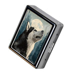 8‑Compartment Metal Pill Box Organizer (Howling at the Moon)