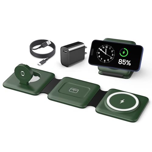 3 in 1 Wireless Charger for iPhone (Green)