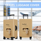 Luggage Cover Washable Suitcase Protector Anti (Hello Hook / M(fits 24-26Inch suitcase))