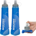 Soft Flask Collapsible Water Bottle with Wide Mouth (Dark Blue / 300 ml/10 oz)