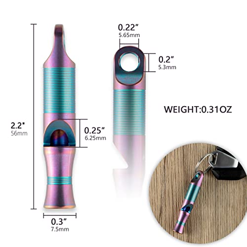 Titanium Emergency Whistle Survival Loud (Purple)
