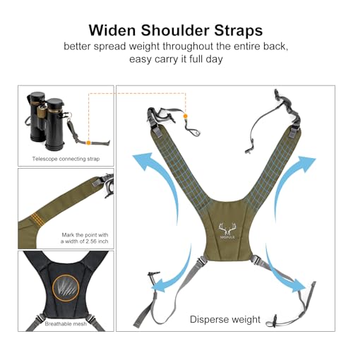 Binocular Harness Chest Pack (Green / X-Large)