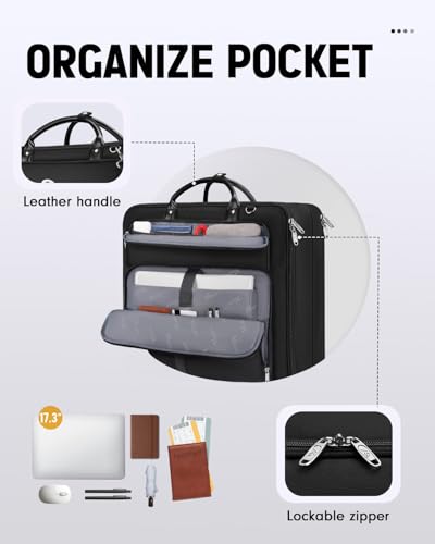 Mens Garment Bags for Travel (Black)
