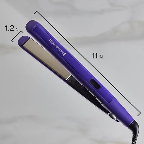 1" Flat Iron Hair Straightener with Anti (Purple / 1 inch)