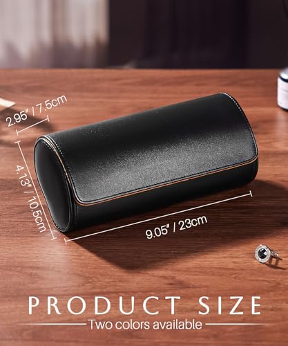 Watch Roll Travel Case (black / L)