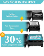 5 Piece Compression Packing Cubes with Laundry Bag (5-Blue / 5 Set)