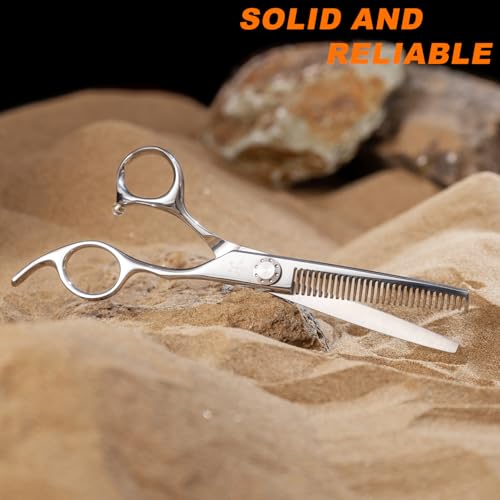 High end Professional Hair Scissors Thinning Shears Barber Hair Cutting Teeth Shears Hairdressing Texturizing Scissor 6 Inch Stainless Steel Alloy For Women Men Kids Salon Hairdresser & Home (Thinning Shears / 6 Inch)