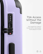 Luggage Lightweight and Durable Hardshell (Light Purple2.0 / M(24in))